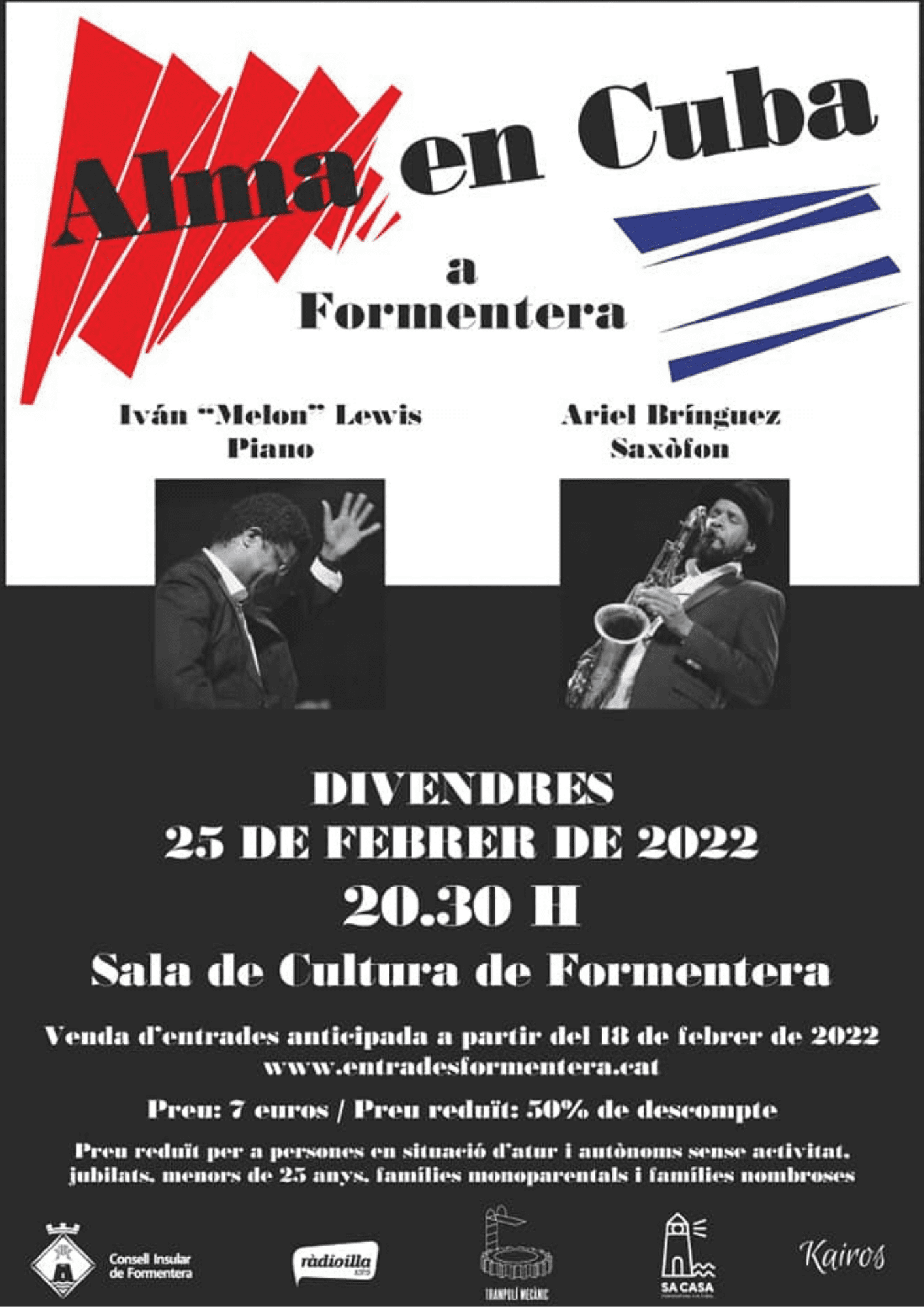 Ariel Brínguez e Iván «Melon» Lewis en Alma en Cuba a Formentera el 25 de Febrero de 2022