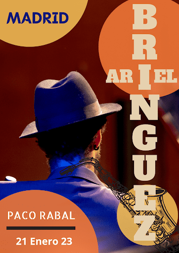 Ariel Brínguez en Paco Rabal en Madrid el 15 de Enero de 2023