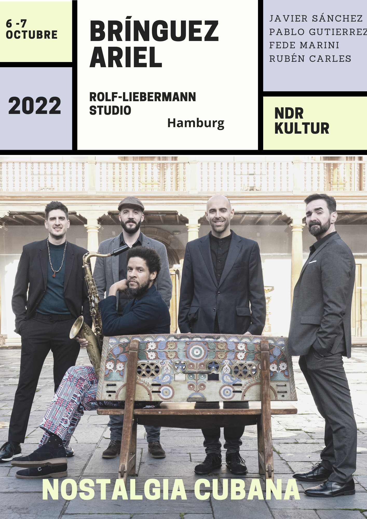 Ariel Brínguez en ROLF-LIEBERMANN STUDIO en Hamburg en Octubre de 2022