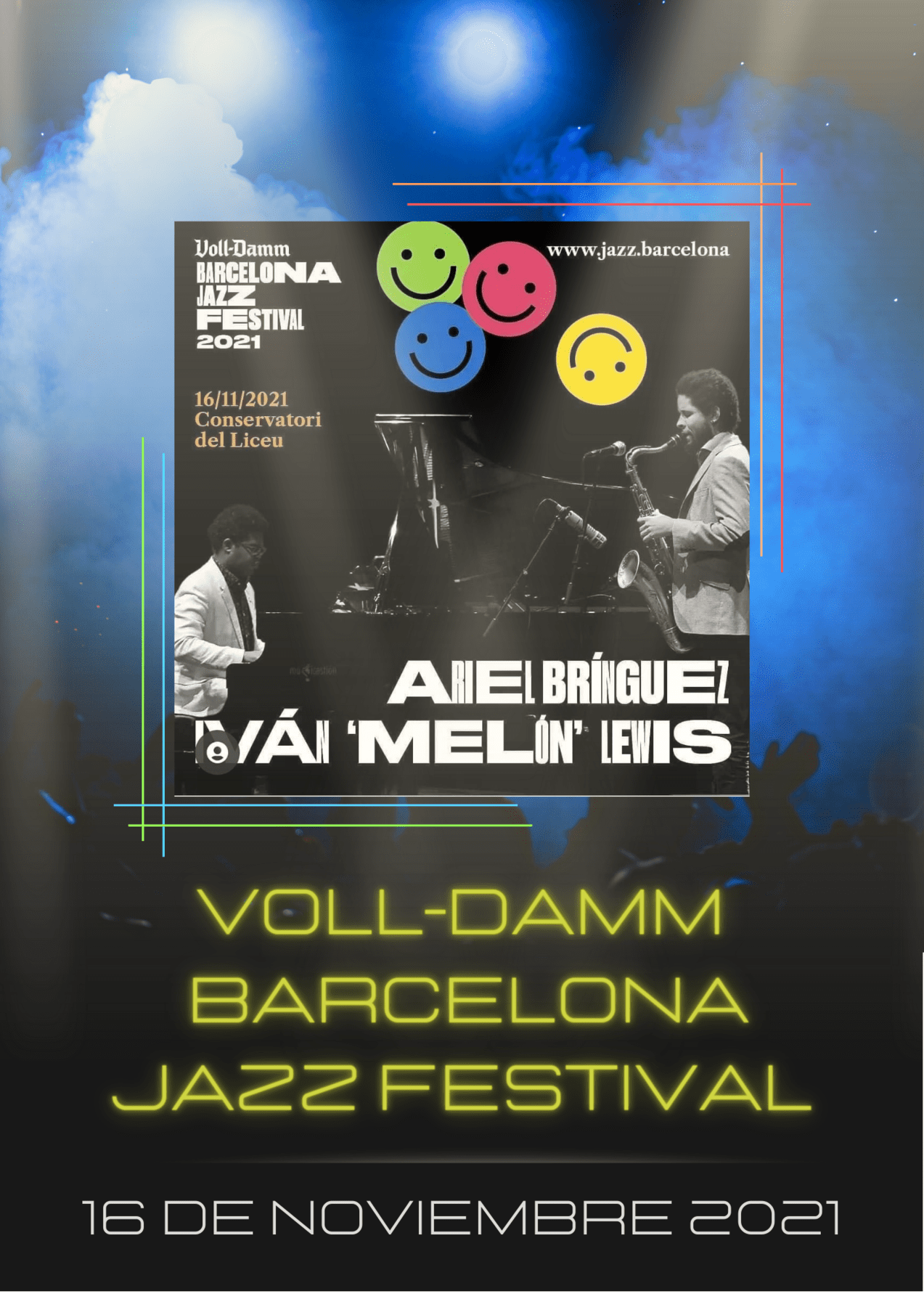 Ariel Brínguez e Iván «Melon» Lewis en Voll-Damm Barcelona Jazz Festival del 16 de Noviembre de 2021