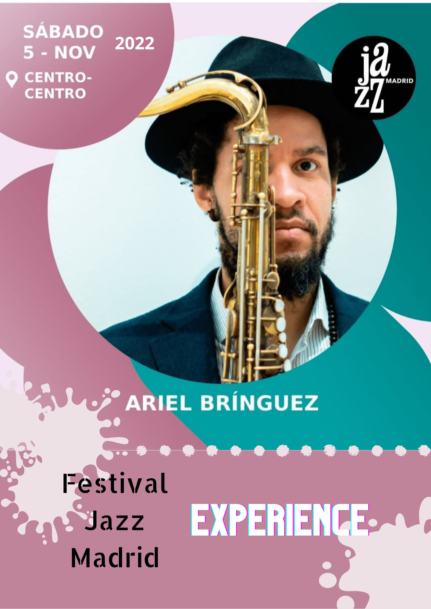Ariel Brínguez en el Festival Jazz Experience Madrid el 5 de Noviembre de 2022