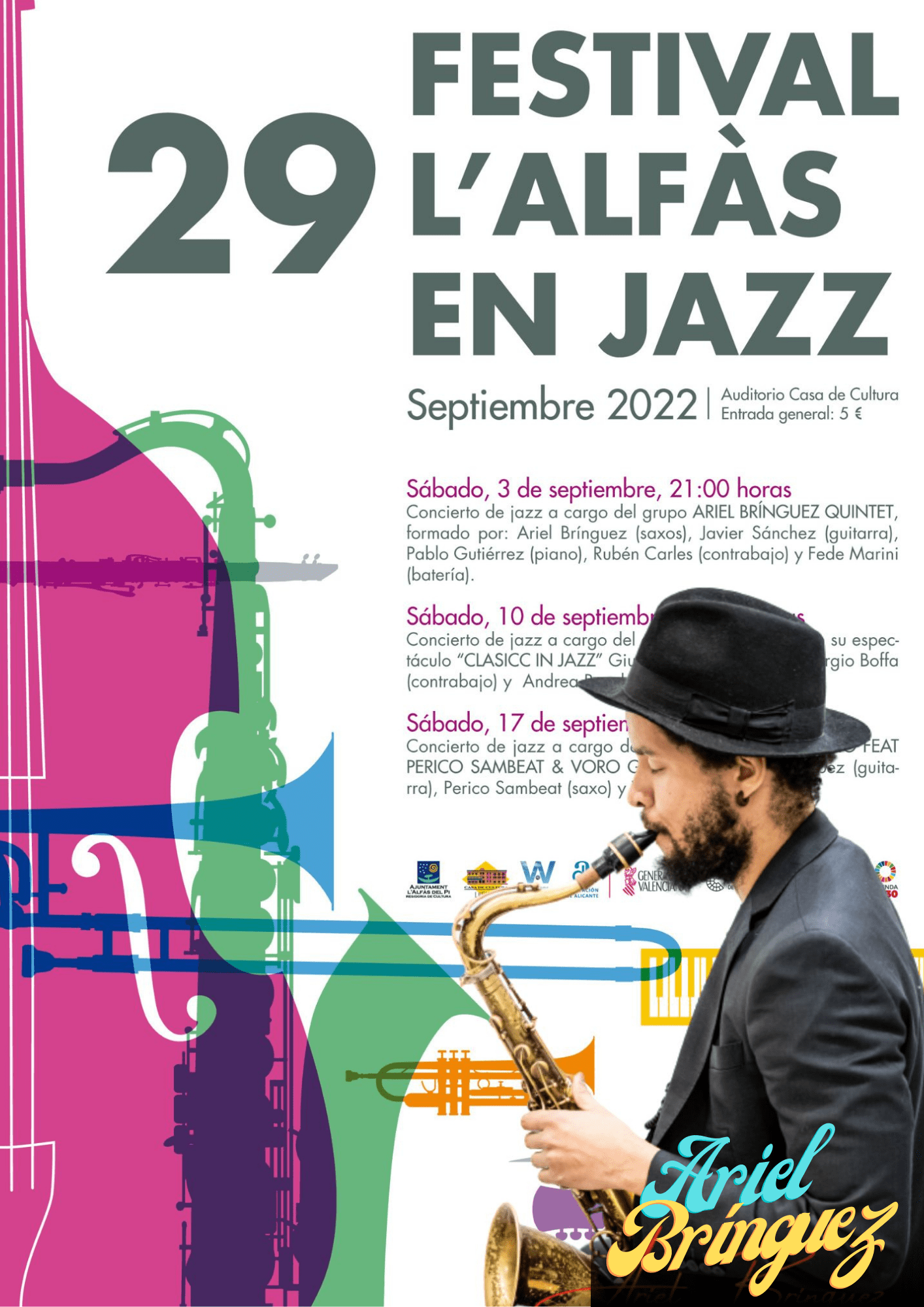 Ariel Brínguez en el Festival L_ALFÀS EN JAZZ el 29 de Septiembre de 2022