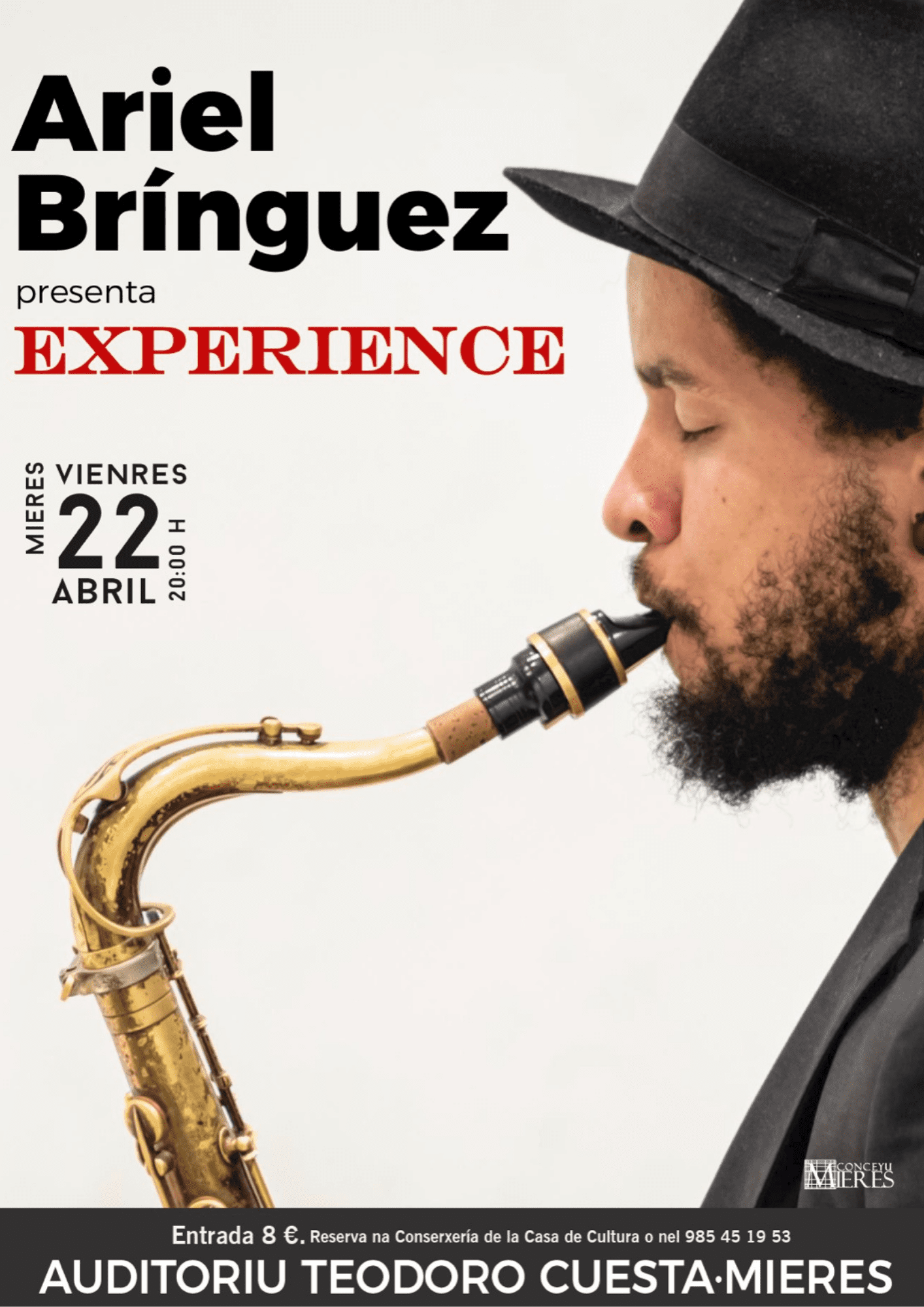 Ariel Brínguez presenta EXPERIENCE en Mieres el 22 de Abril de 2022