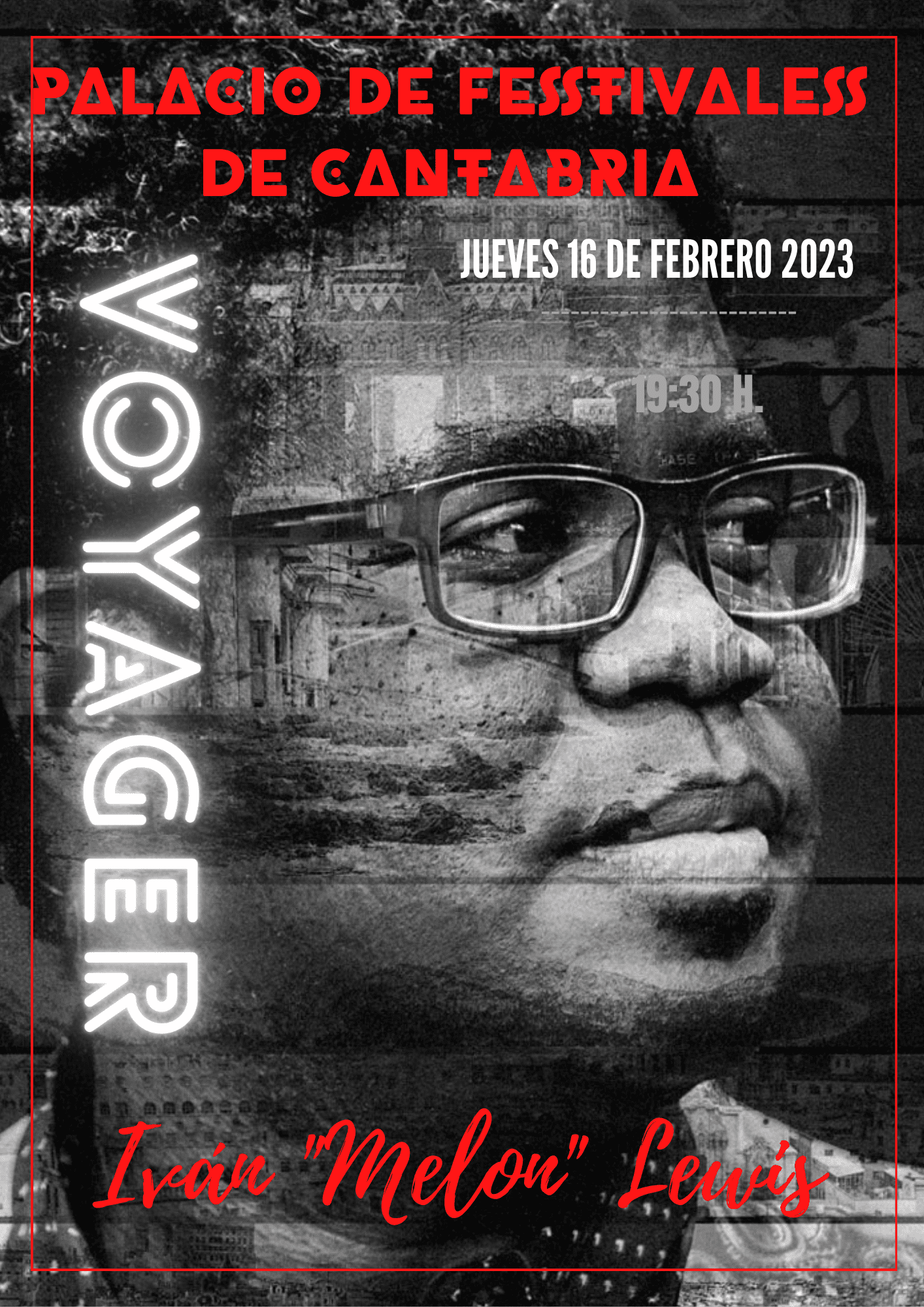 Iván «Melon» Lewis Voyager en el Palacio de Festivales de Cantabria el 26 de Febrero de 2023