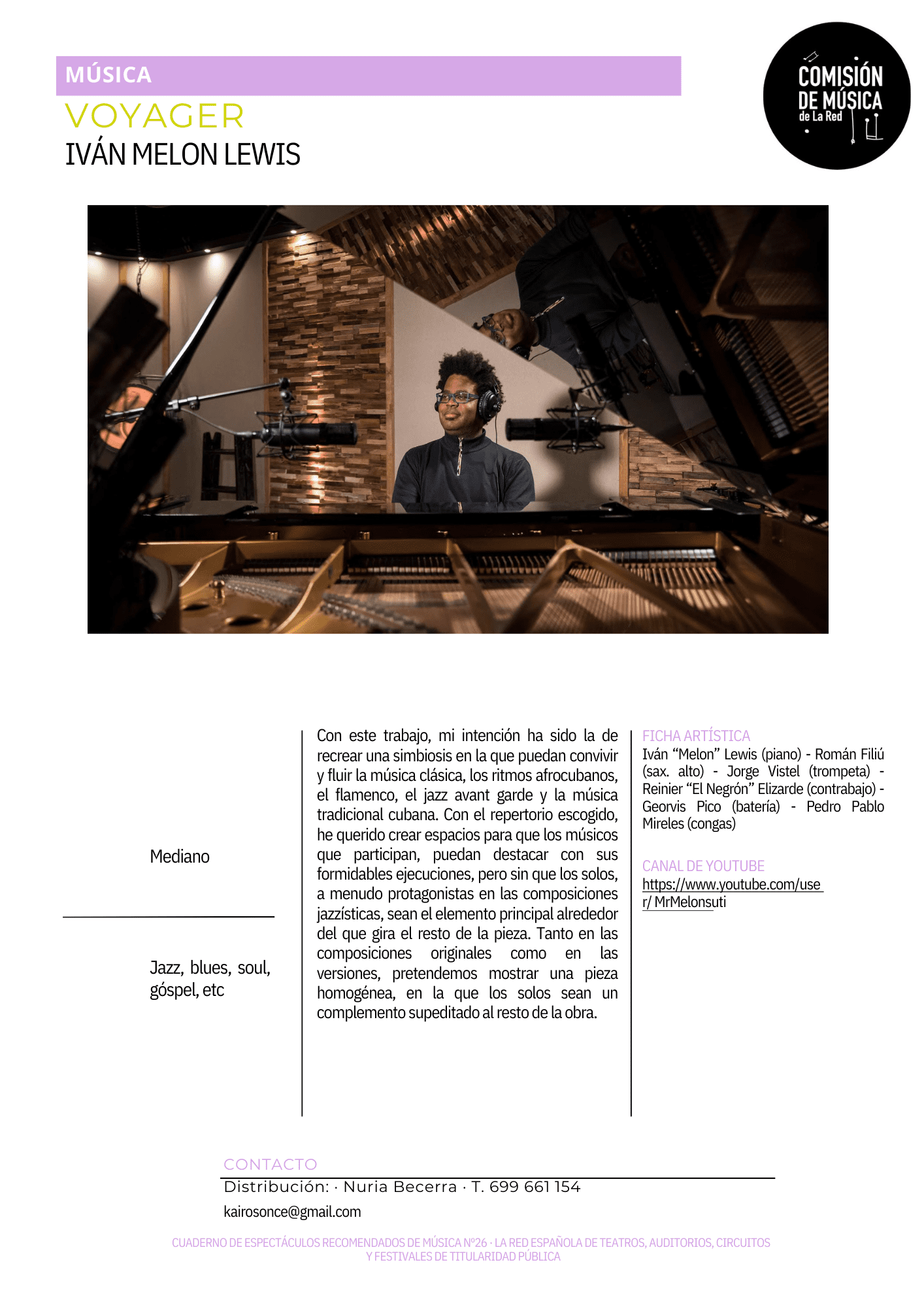 Iván «Melon» Lewis artículo de Comisión de música de La Red