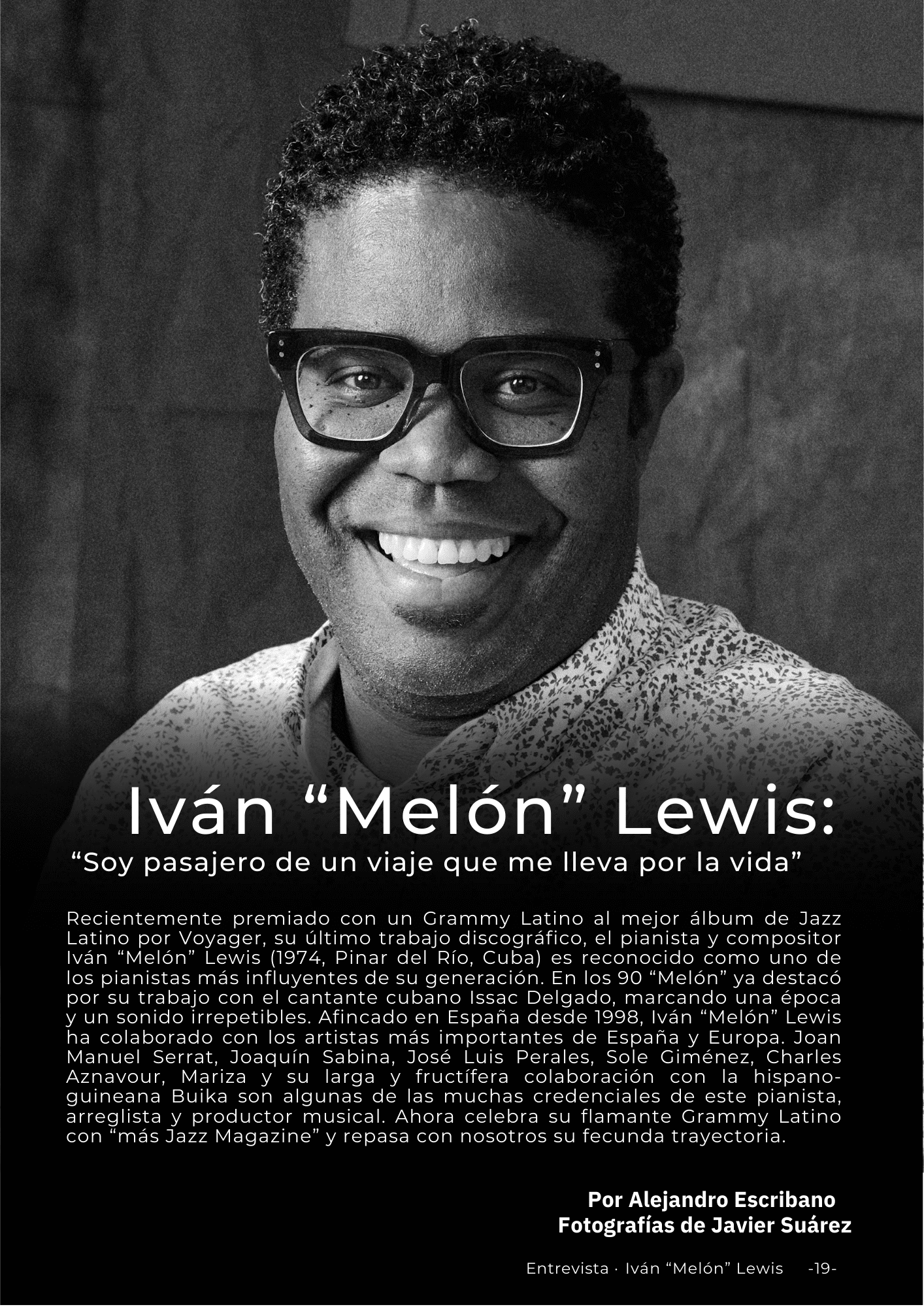 Iván «Melon» Lewis entrevista de Alejandro Escribano